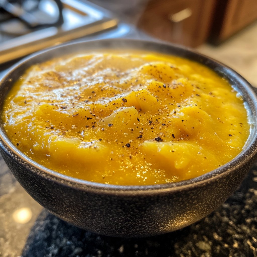 Squash Soup with Onion and Garlic