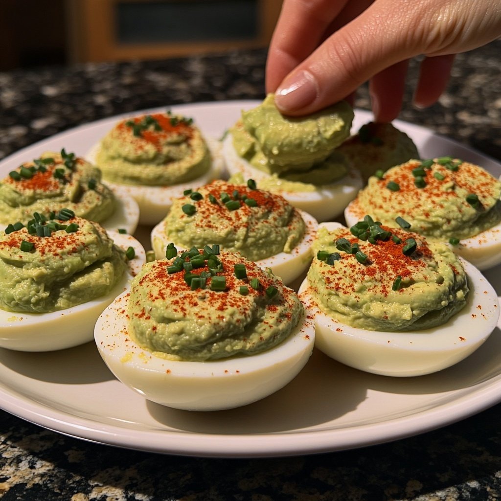 Avocado Deviled Eggs
