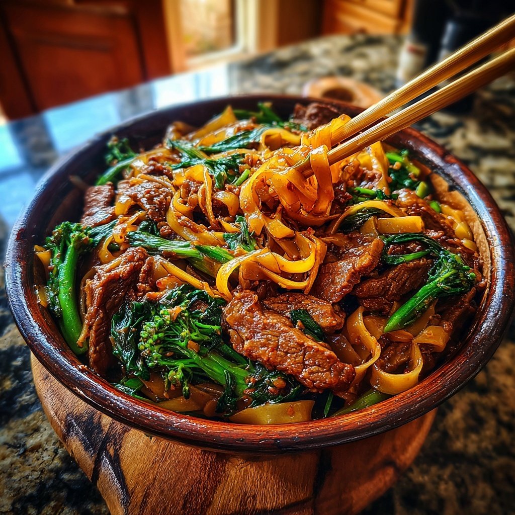 Beef And Broccoli Rice Noodles