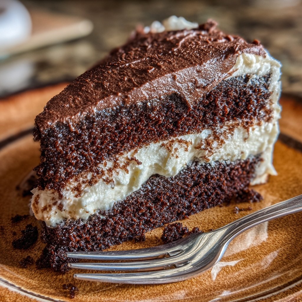 Chocolate Cake With Sour Cream Frosting