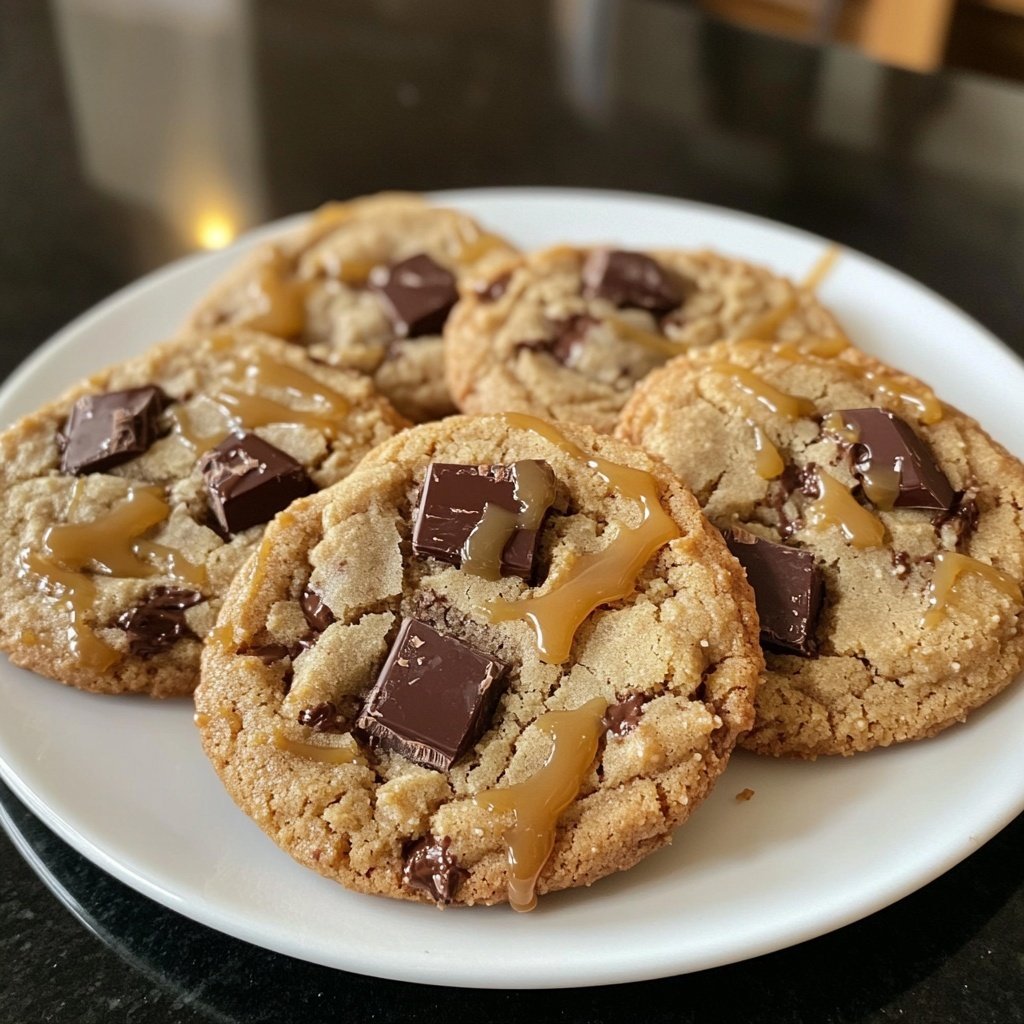 Salted Caramel Chocolate Cookies