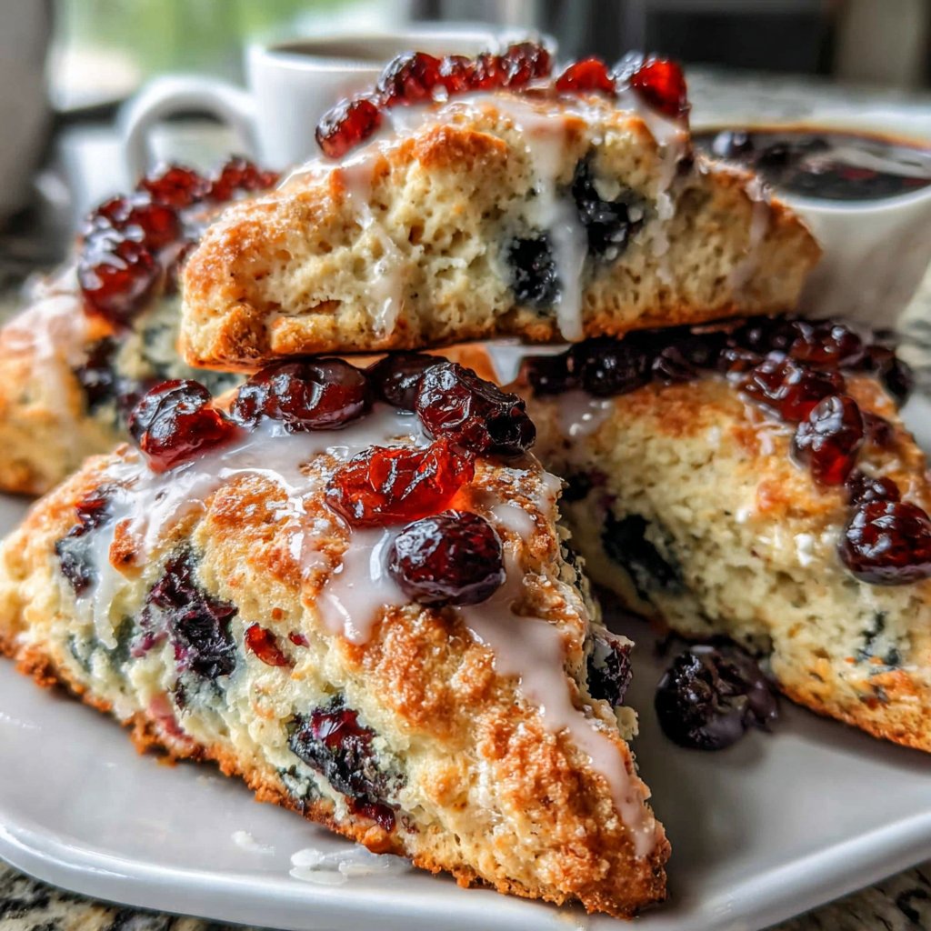 Blueberry Lemon Breakfast Scones