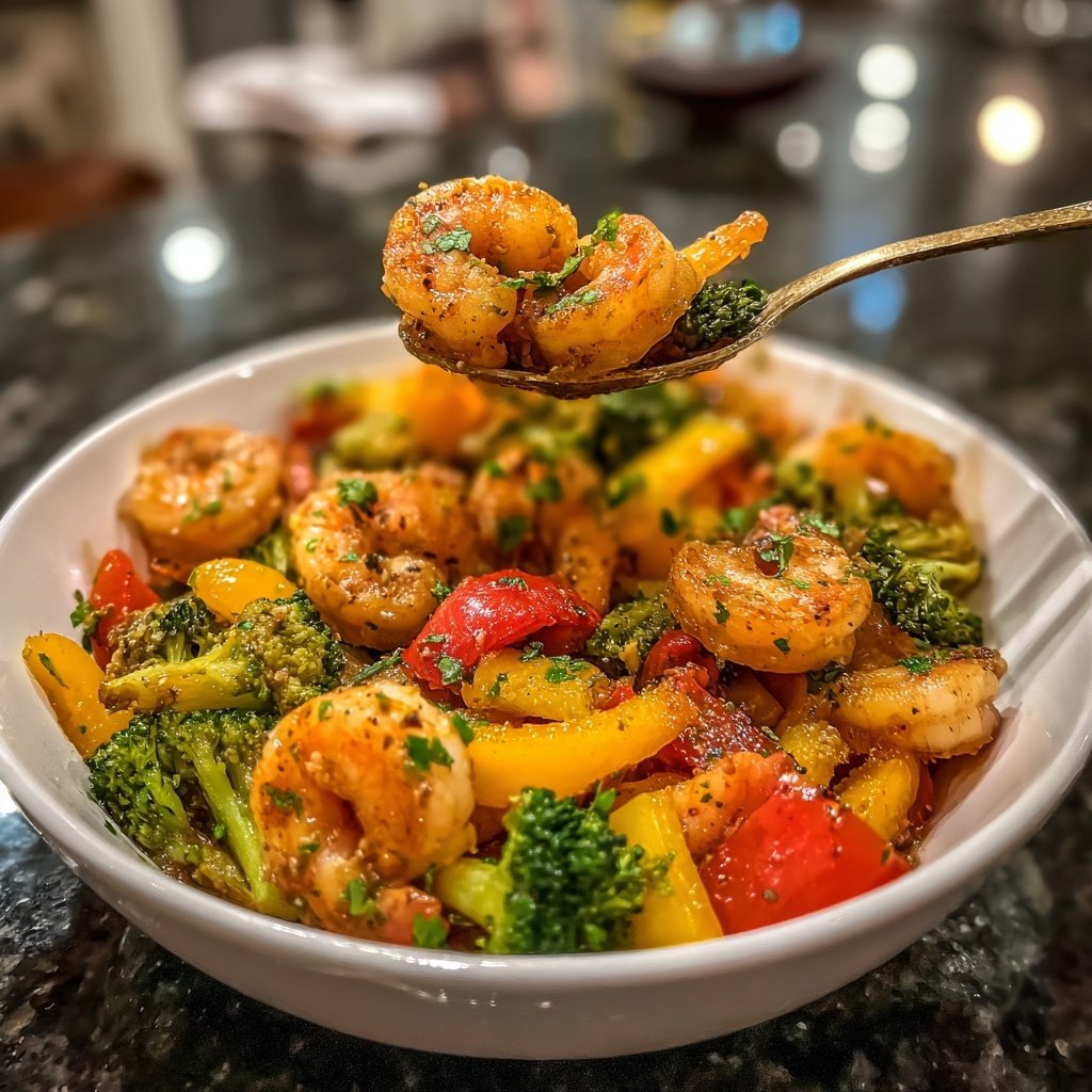 Easy Healthy Shrimp And Vegetable Bowl