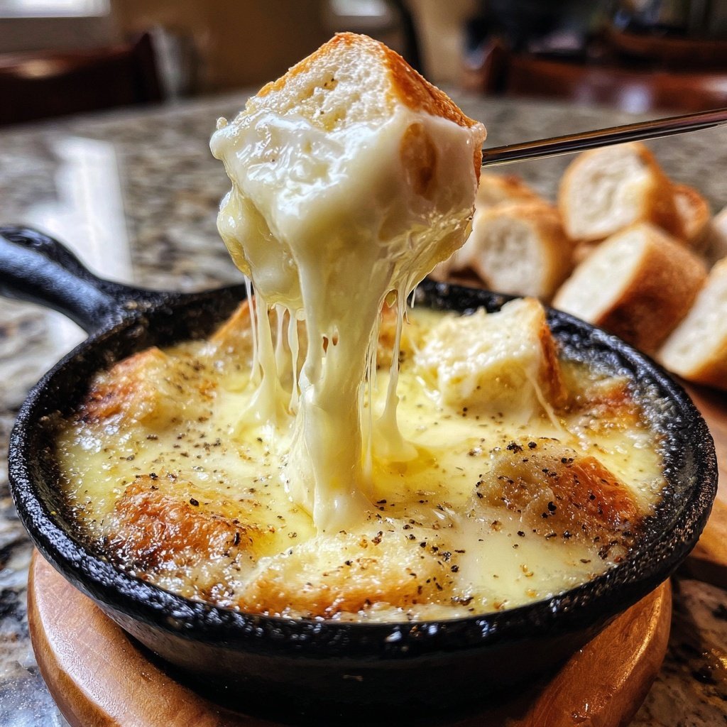 Fondue with Fontina Cheese