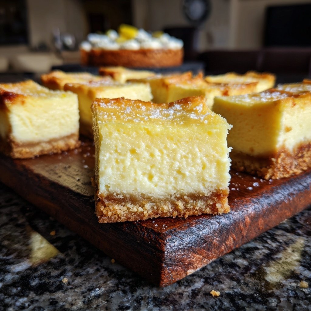 Limoncello Cheesecake Squares