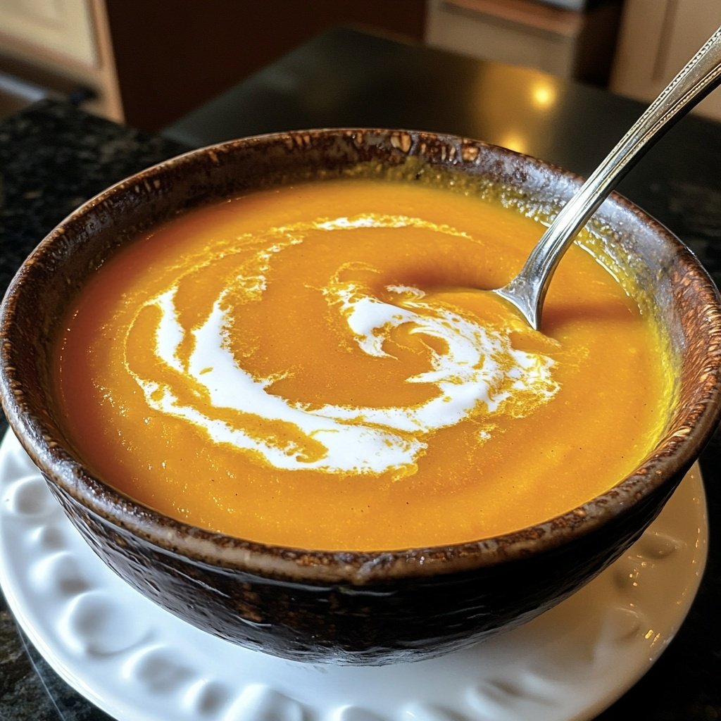 Butternut Squash Soup with Cream